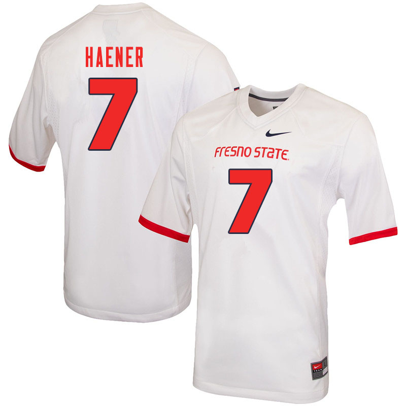 Men #7 Jake Haener Fresno State Bulldogs College Football Jerseys Sale-White